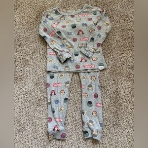 Gap 100% Organic Cotton Marvel Long Sleeve & Pants Fitted  Pajama Set Size 3